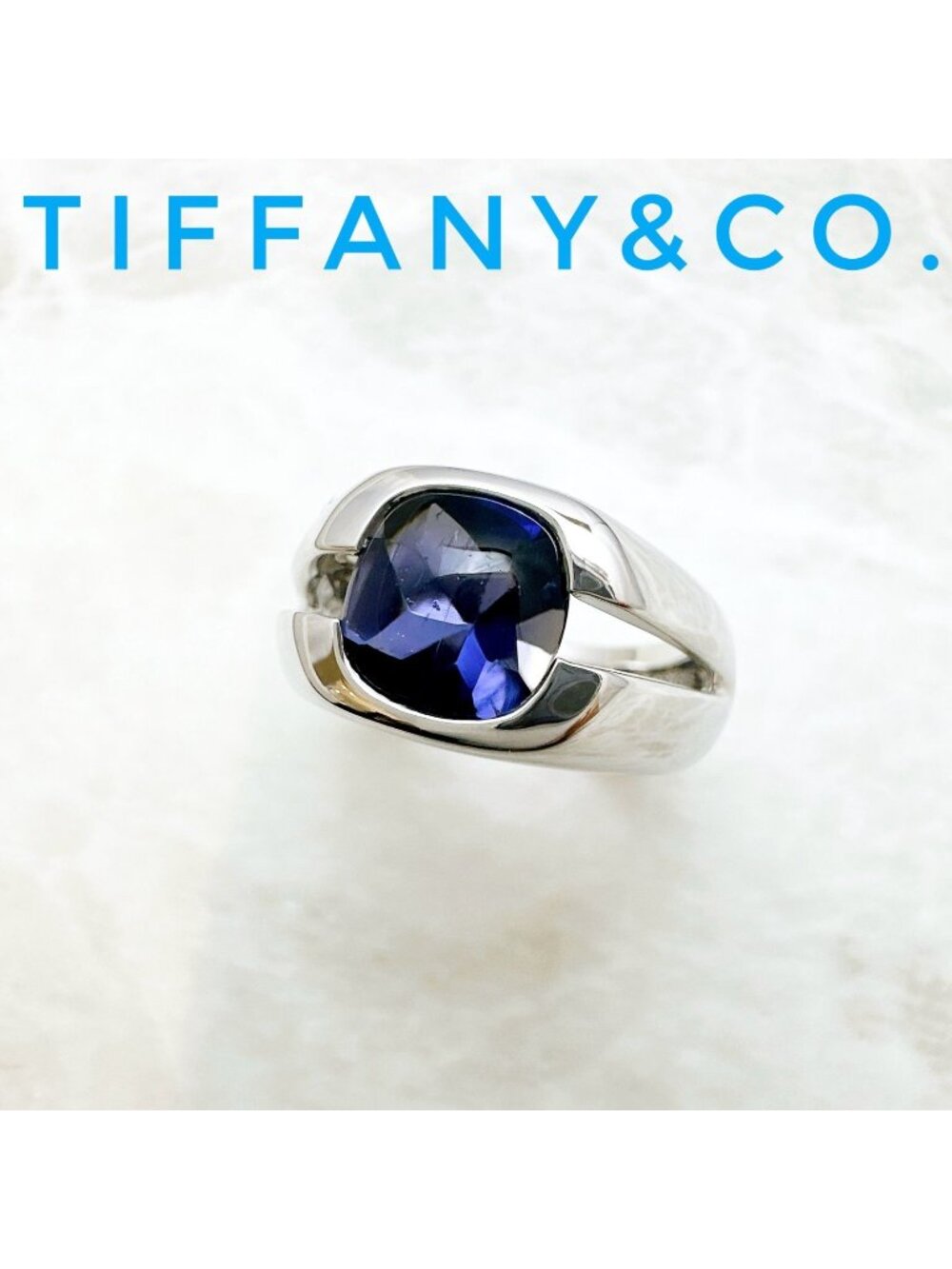 Tiffany & Co Iolite White Gold Ring